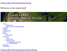 Tablet Screenshot of greatlakespermacultureportal.com